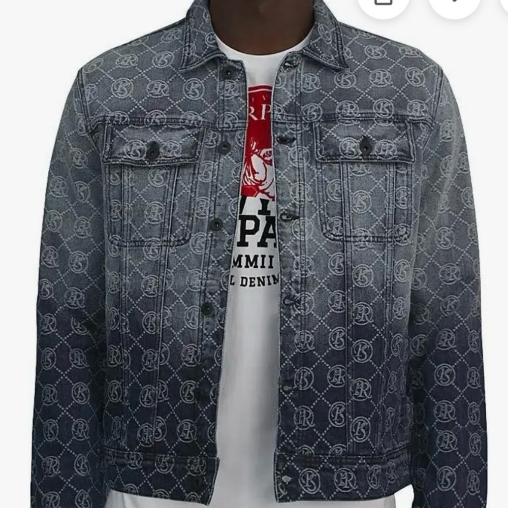 PRPS Men's M Logo Denim Jacket High Fashion NWT